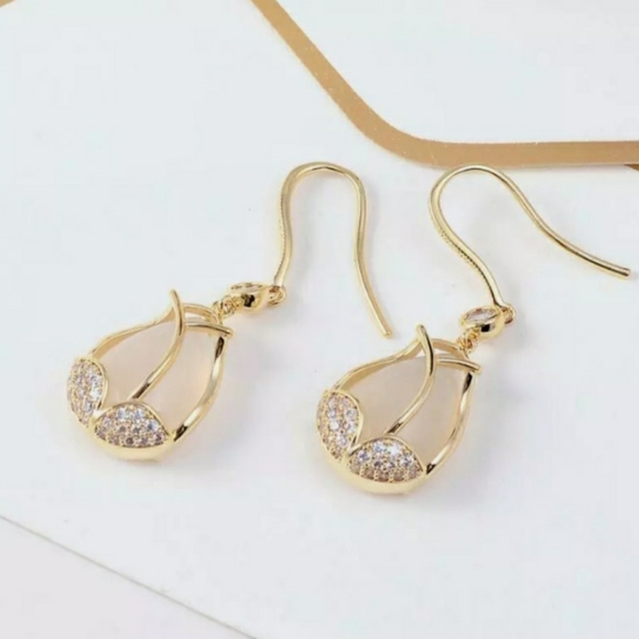 Moonstone Earrings - Picture 5 of 7